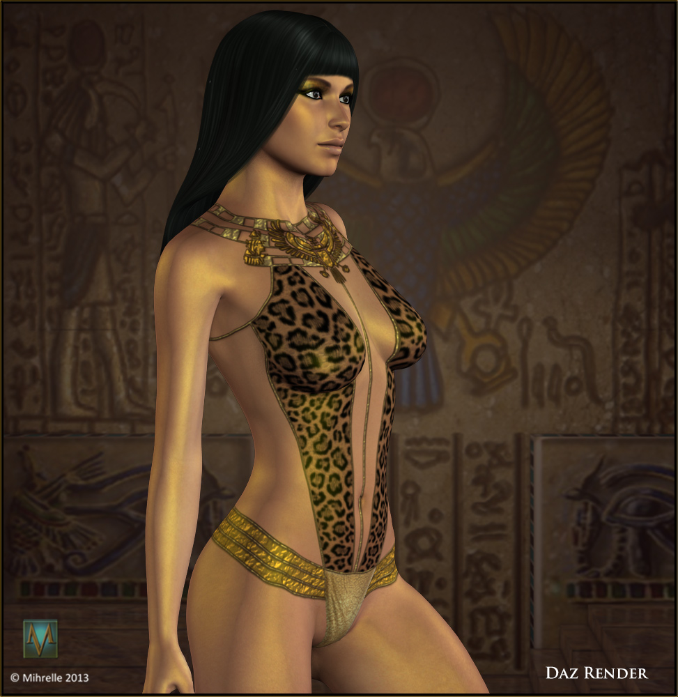 Красивая голая египтянка