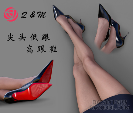 分享一张随意做的鞋的海报_DAZ3D下载站