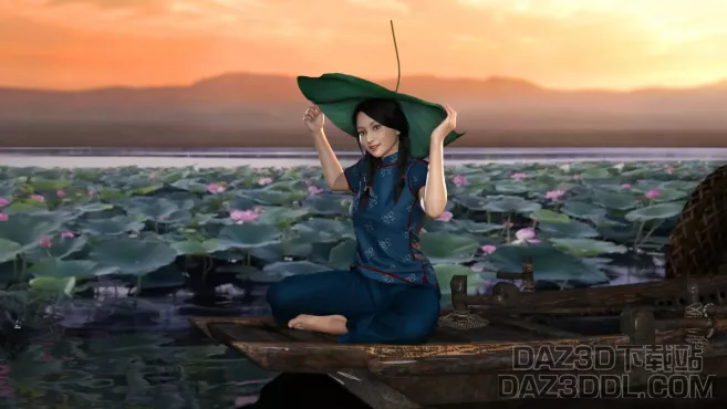 晨光（横幅）_DAZ3D下载站