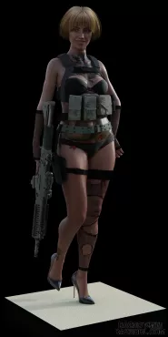 朋克战术美女，看过的给个赞吧~_DAZ3D下载站