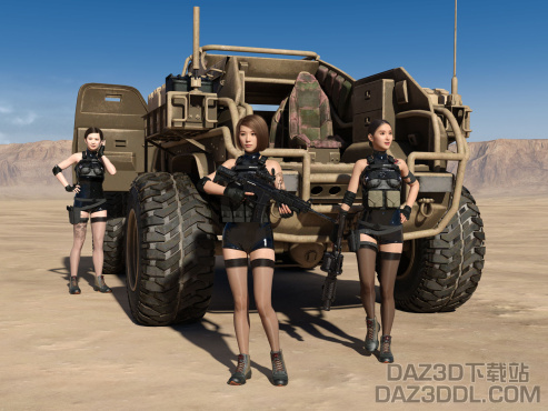 沙漠巡逻小队改进版_DAZ3D下载站