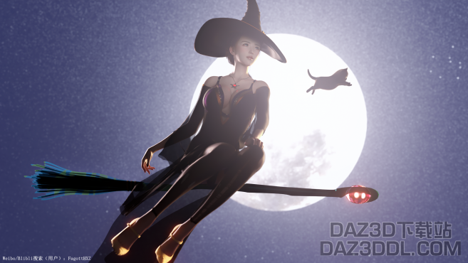 3D动画《巫女的喵》_DAZ3D下载站