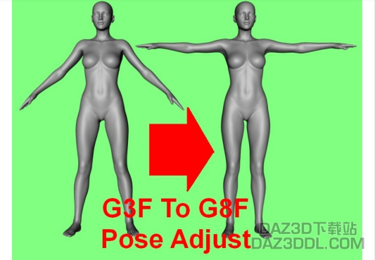 G3F G8F pose adjust scripts 怎么用啊？？_DAZ3D下载站