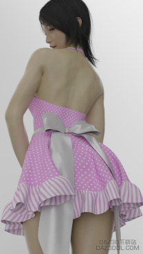 漂亮的粉裙_DAZ3D下载站