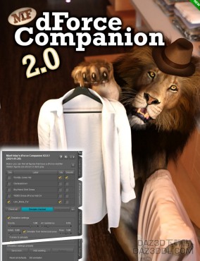 全新版 dForce Companion 2.0.2 （dForce 助手 2.0.2）_DAZ3D下载站