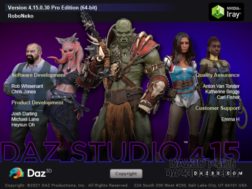 DAZ3D今日推更DAZ Studio Pro 4.15.0.30 正式版_原创作品