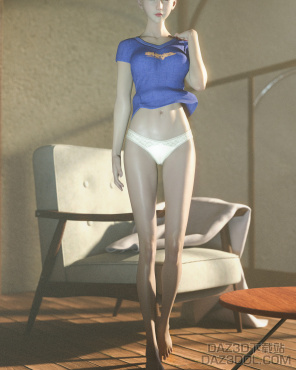 分享一个服装变形的简单办法_DAZ3D下载站