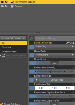 Environment Options_DAZ3D下载站