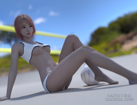 沙滩排球_DAZ3D下载站
