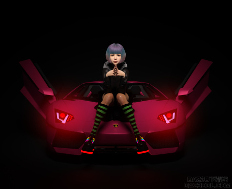 分享，跑车真的太帅了_DAZ3D下载站