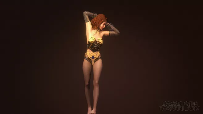金 美女_DAZ3D下载站