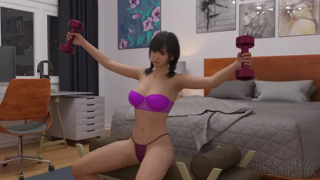 居家健身_DAZ3D下载站