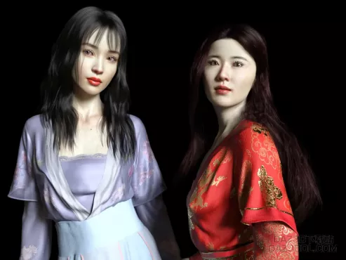 actress_DAZ3D下载站