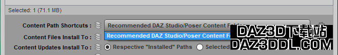daz install manager change content path