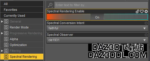 Spectral Rendering in Daz Studio