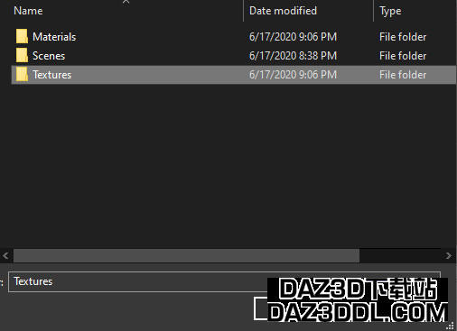 从Daz Studio导入纹理到Unity的纹理文件夹