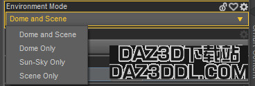 daz environment mode settings