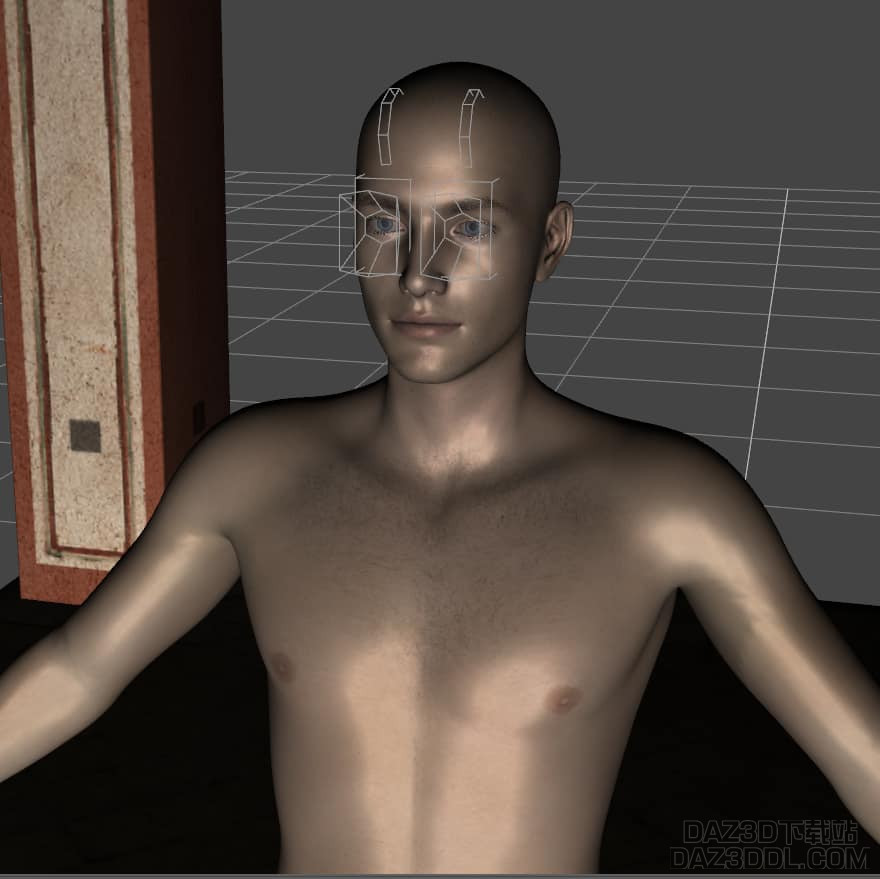 daz3d virtual reality simulation with two cameras