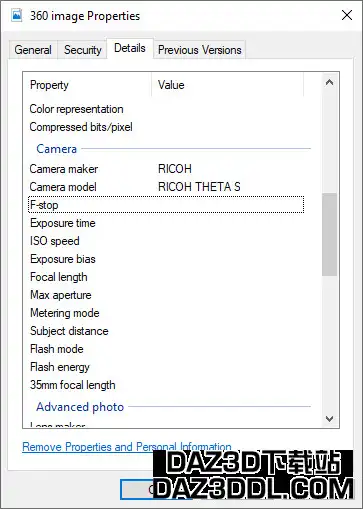 windows 360 image file format needed for daz rendered image
