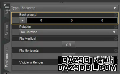remove backdrop in daz studio to have transparency