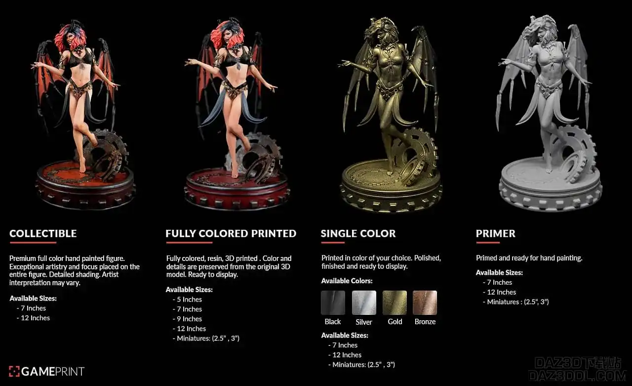 daz3d gameprint 3d print plugin