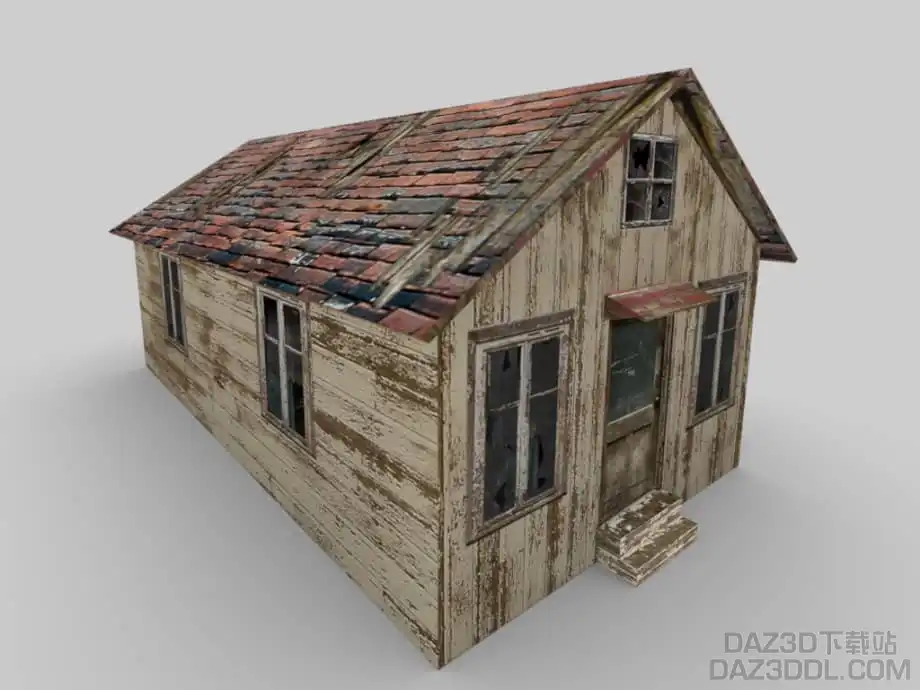daz free model cottage house freebie