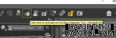 Surface selection tool daz3d