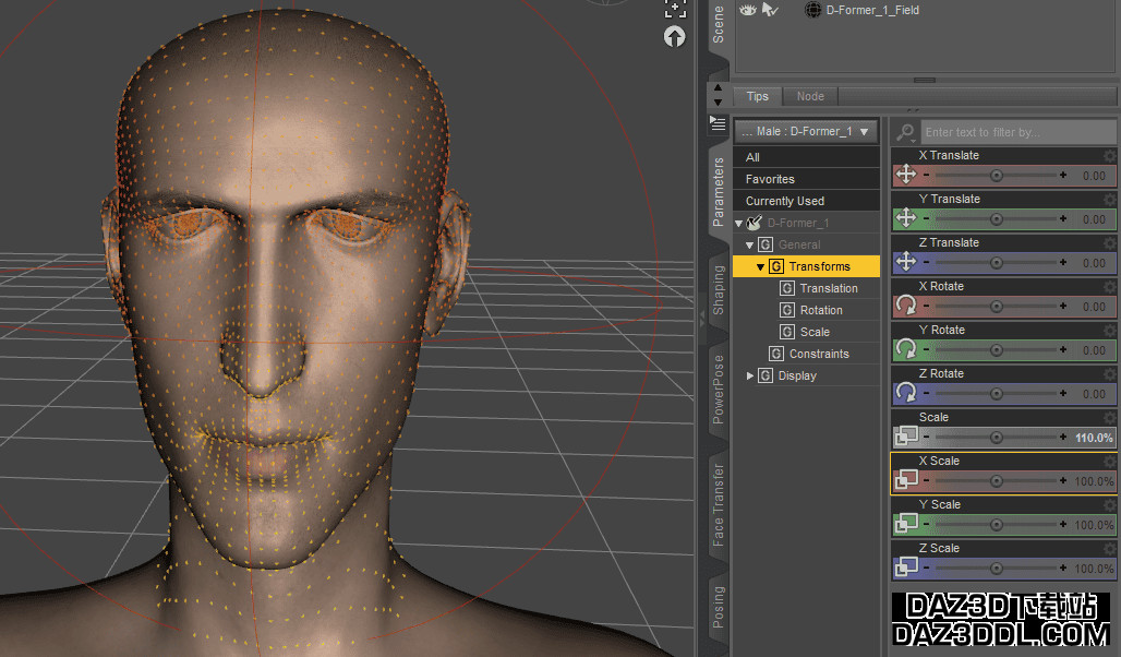 Daz3D Create Custom Morph with d former tool