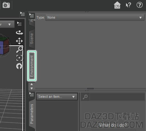 Daz 环境选项卡
