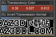 Daz Studio 透明度颜色