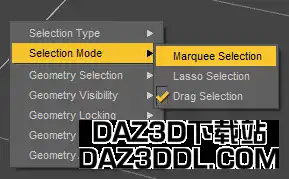 daz studio 矩形选择
