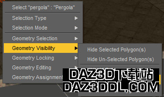 daz studio 显示所有多边形