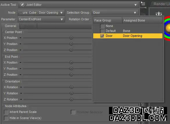daz studio 选择组