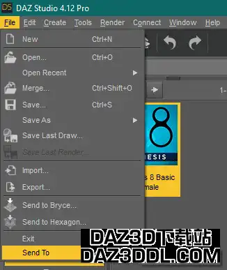 Daz到虚幻位置