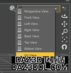 Daz3D UV视图