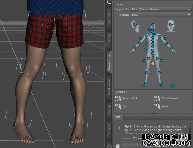 Daz为角色摆姿势PowerPose