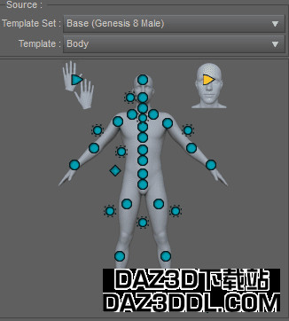 Daz3D PowerPose头部模板