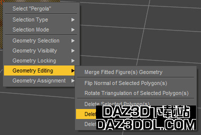 daz 删除隐藏多边形