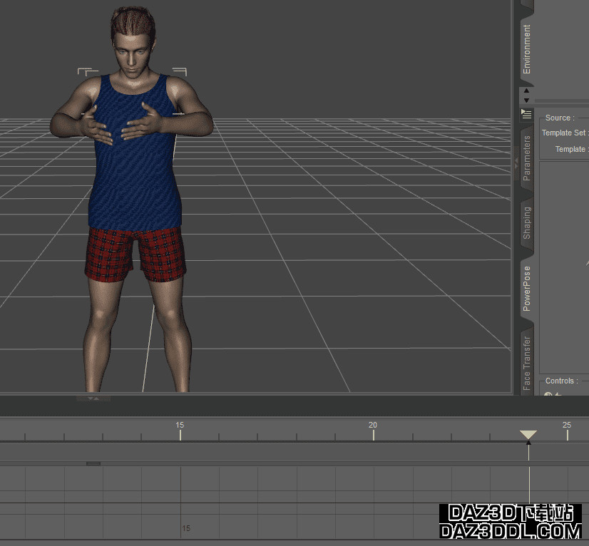 Daz3D如何制作姿势动画