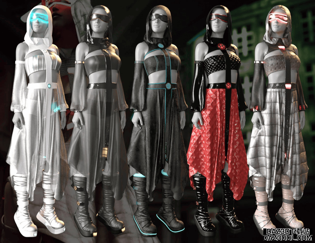 Daz3D CB Haze Alpha Clothing