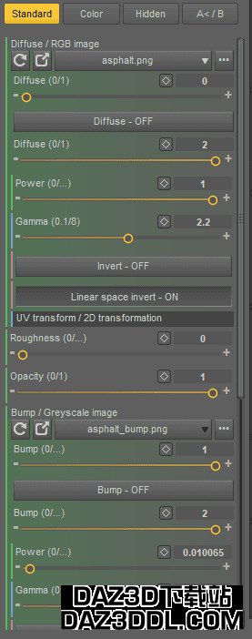 Daz Octane 材质设置