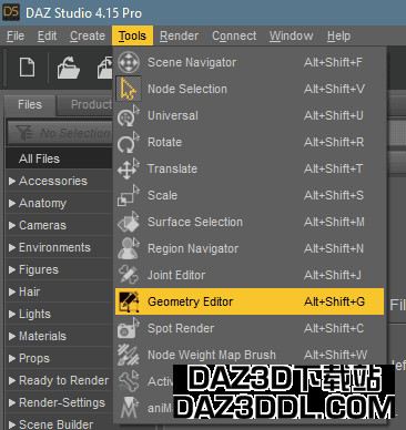 daz geometry editor