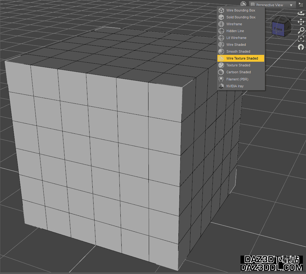 daz3d wire texture shaded