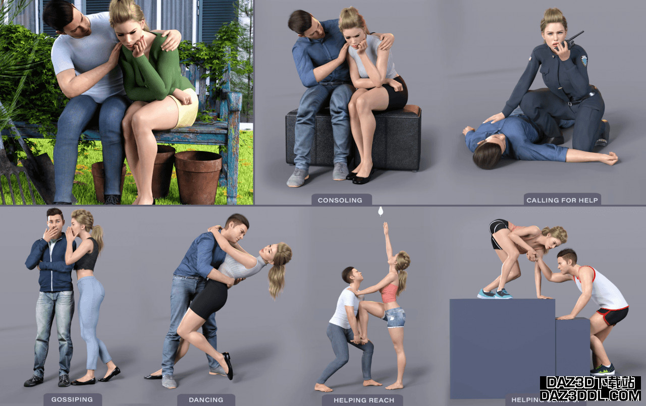 daz studio z everyday couple poses