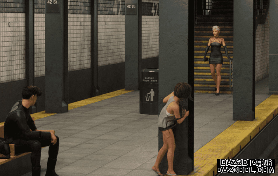 daz3d product environment subway station