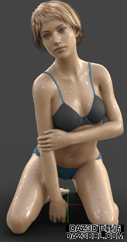 daz studio wet skin water droplets