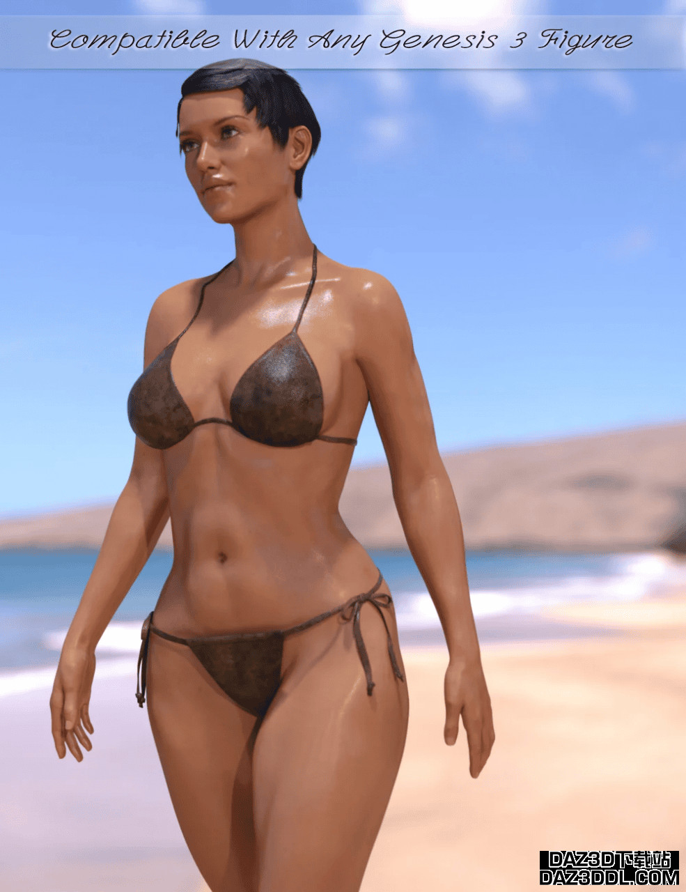 daz wet and tanned skins genesis3