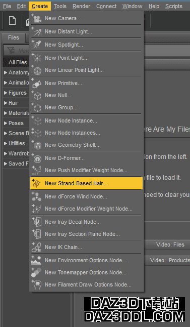 daz new strand based hair