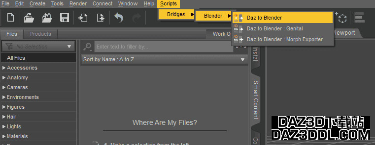 daz to blender 使用