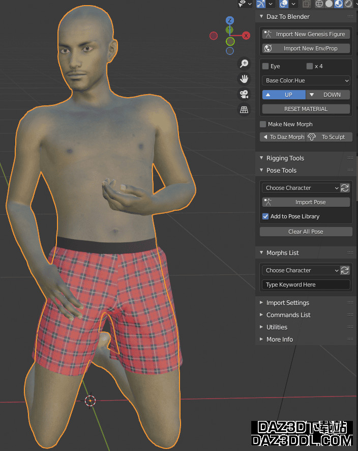daz to blender 桥接如何编辑材料